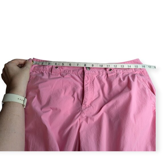 Caribbean Joe Pink Cropped Cargo Pants with Adjustable Length Size 8 - Picture 10 of 14